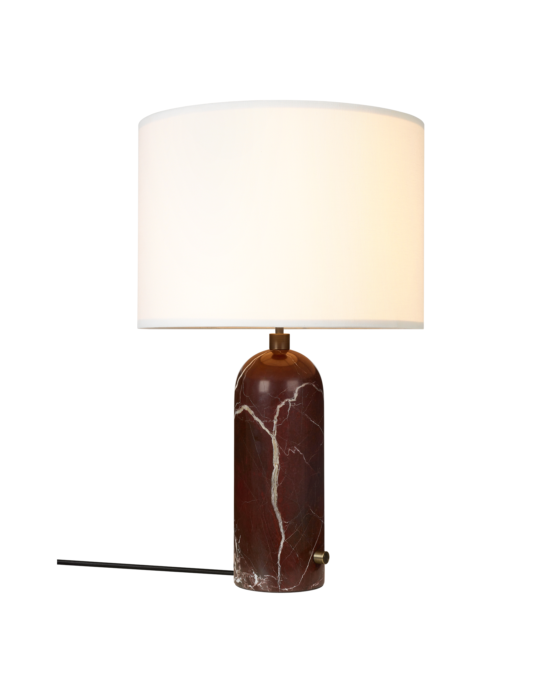 Gravity bordlampe Large – Maroon / White