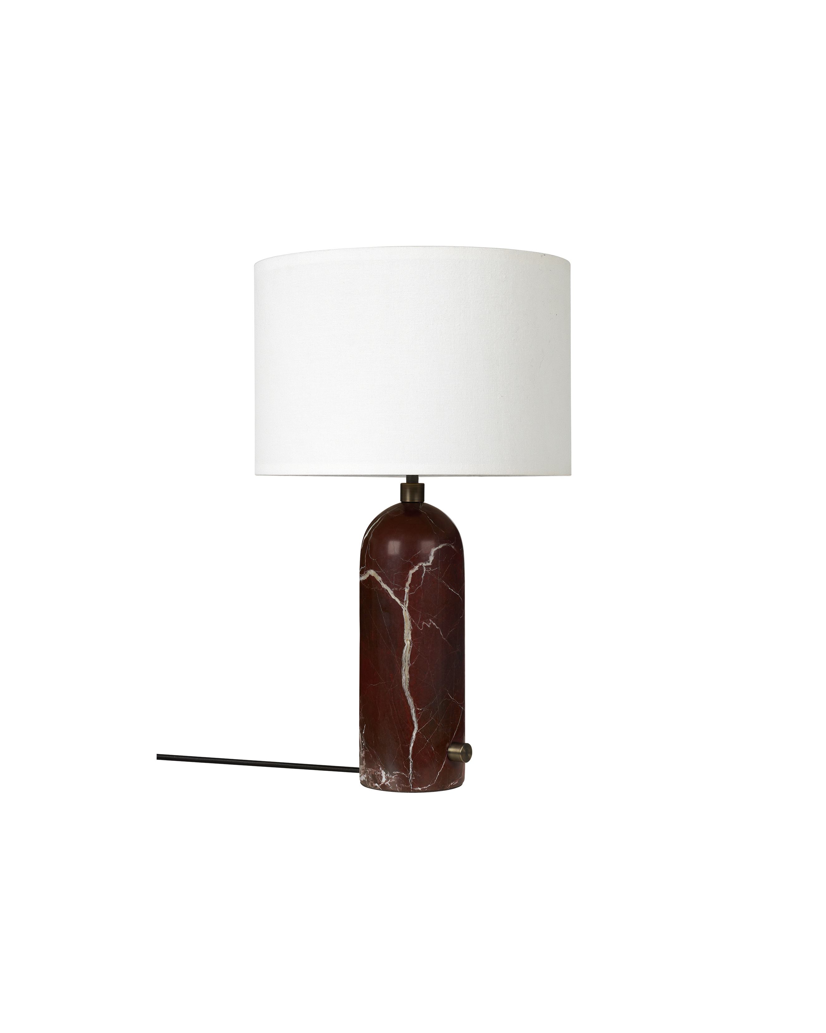 Gravity bordlampe Small – Maroon / White