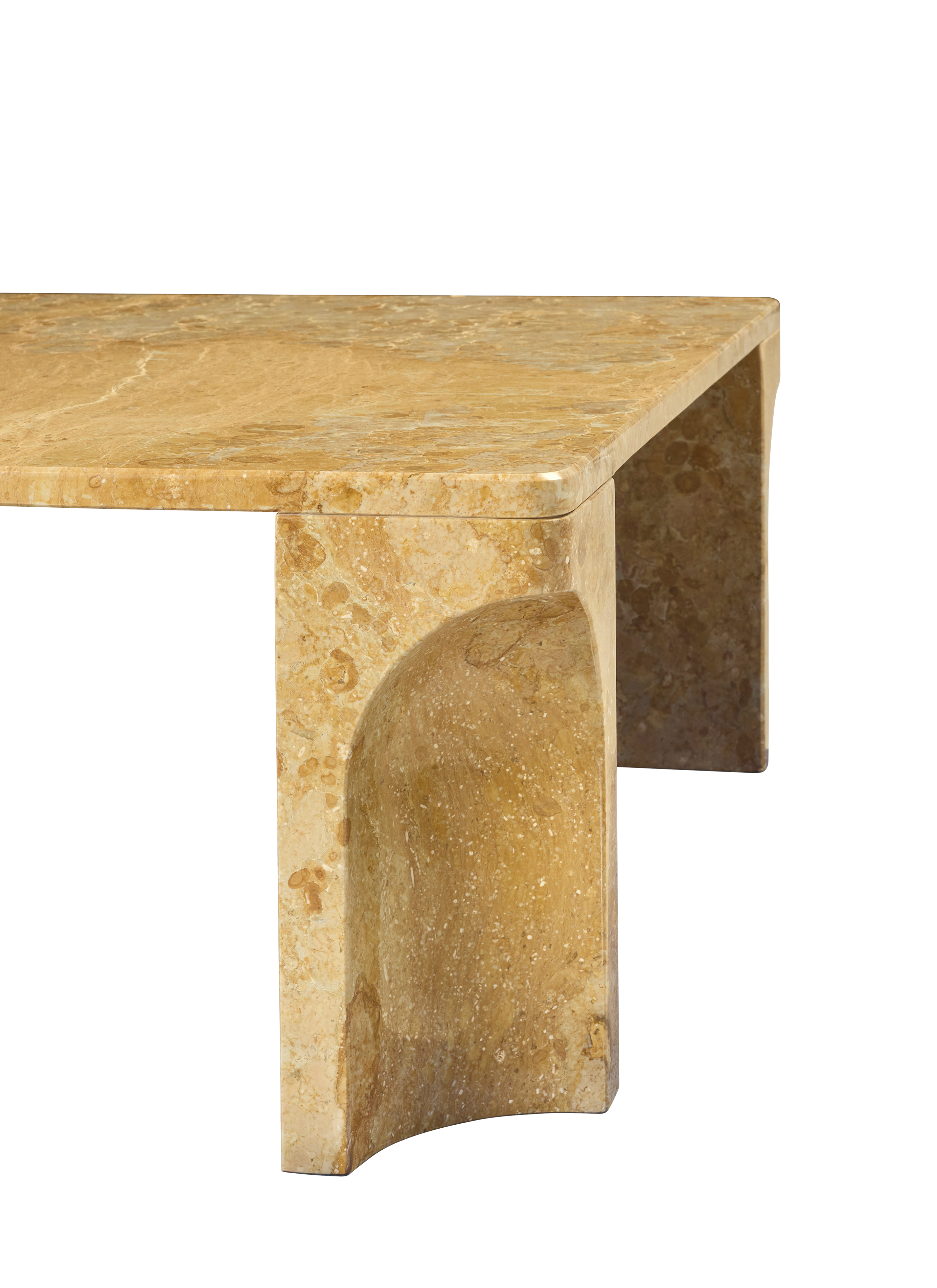 Doric sofabord 140 × 80 cm – Honey Amber