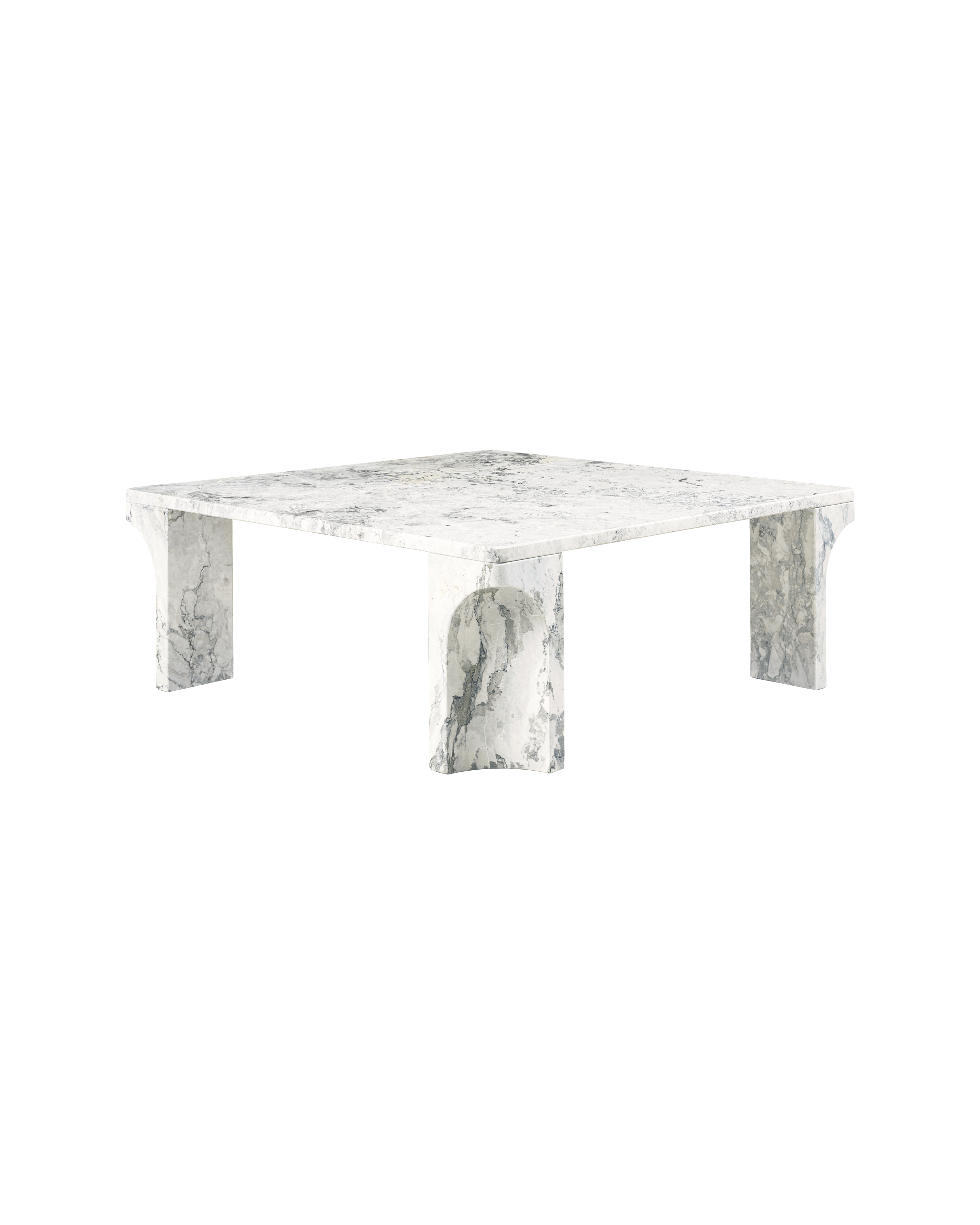 Doric sofabord 80 × 80 cm – Stormy Gray