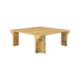 Doric sofabord 80 × 80 cm – Honey Amber