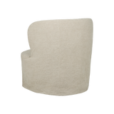 Stay lenestol med løst trekk Small – Linen 0023 Natural