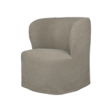 Stay lenestol med løst trekk Small – Linen 0024