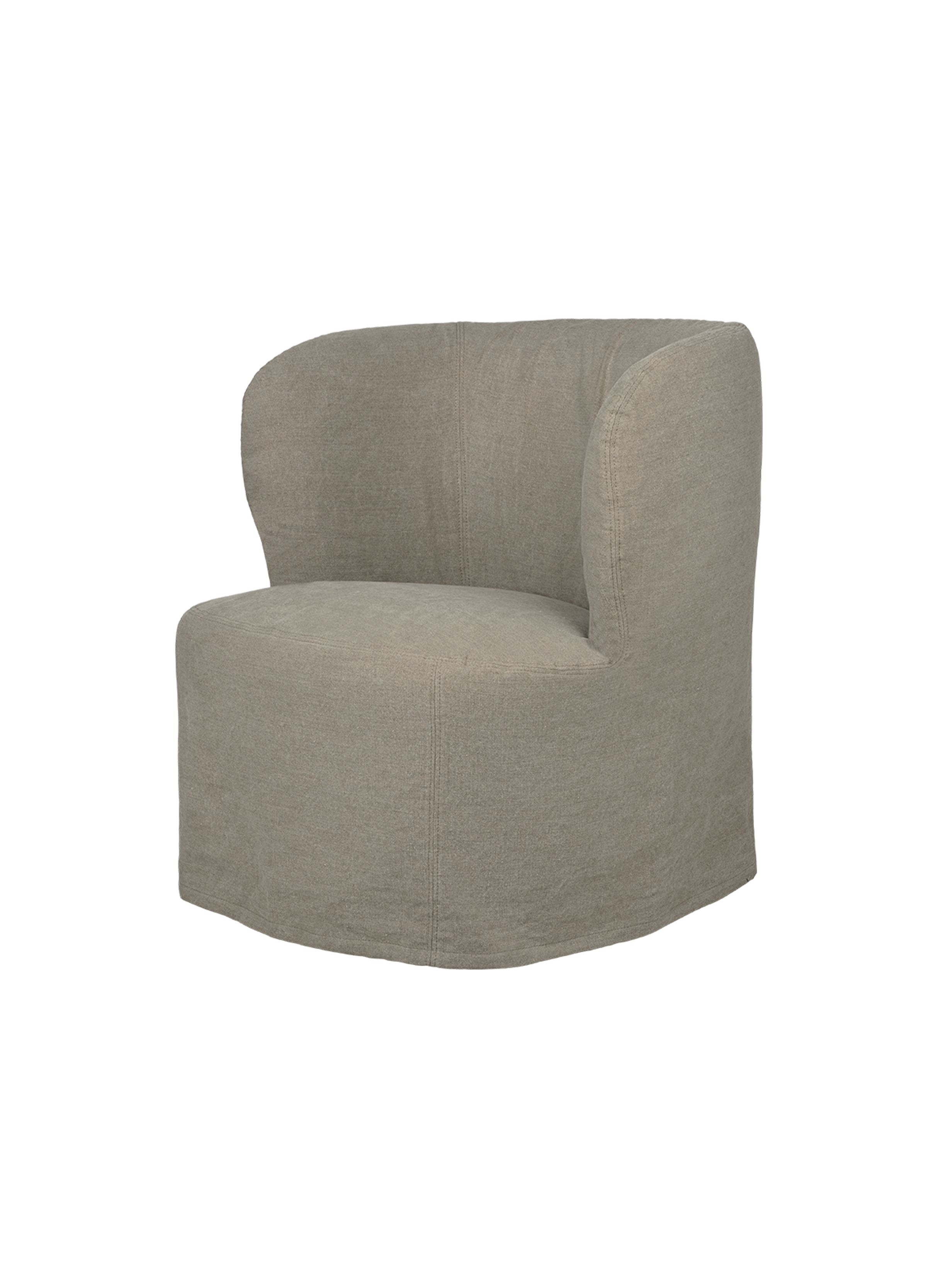 Stay lenestol med løst trekk Small – Linen 0024