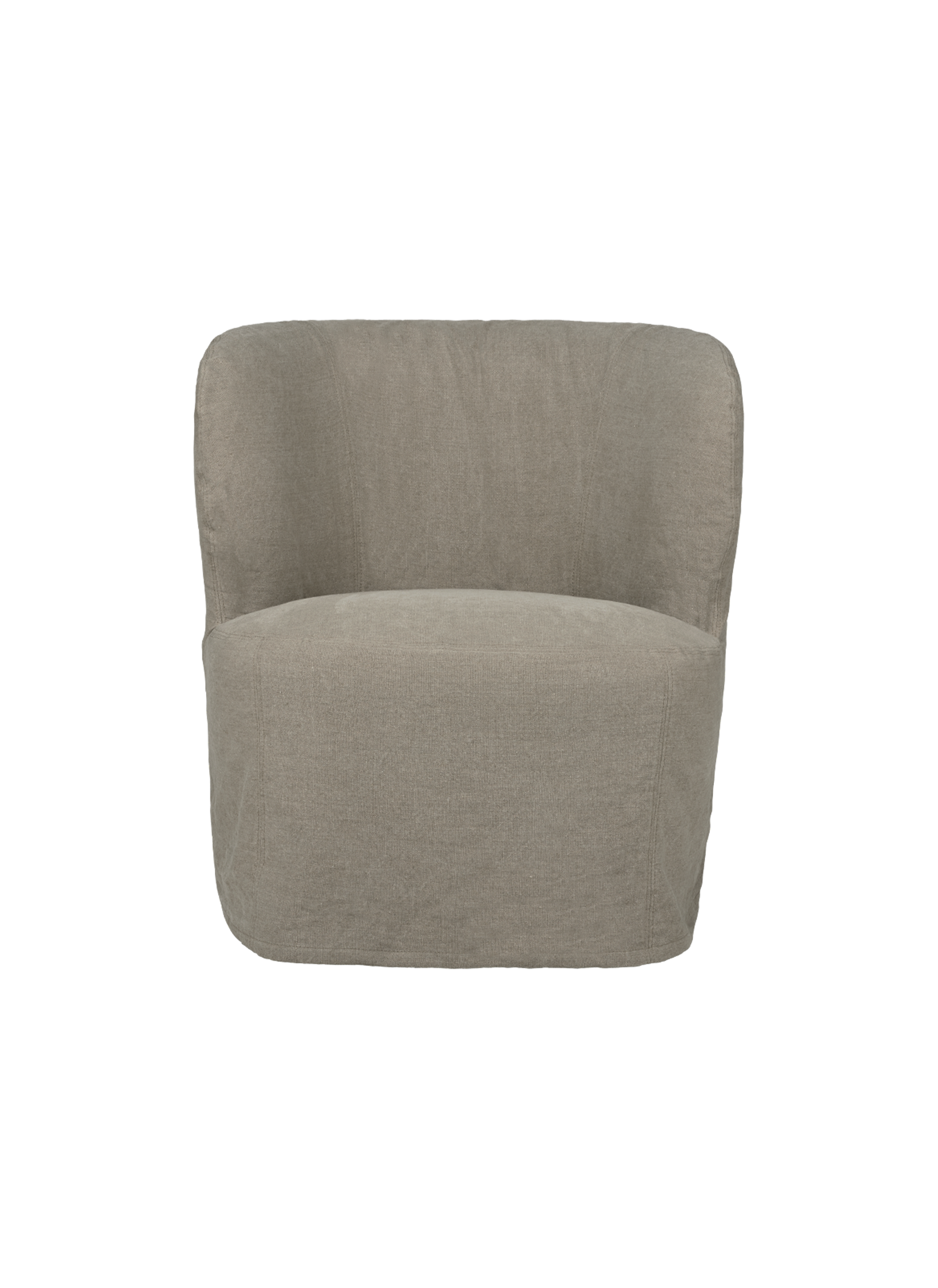 Stay lenestol med løst trekk Small – Linen 0024