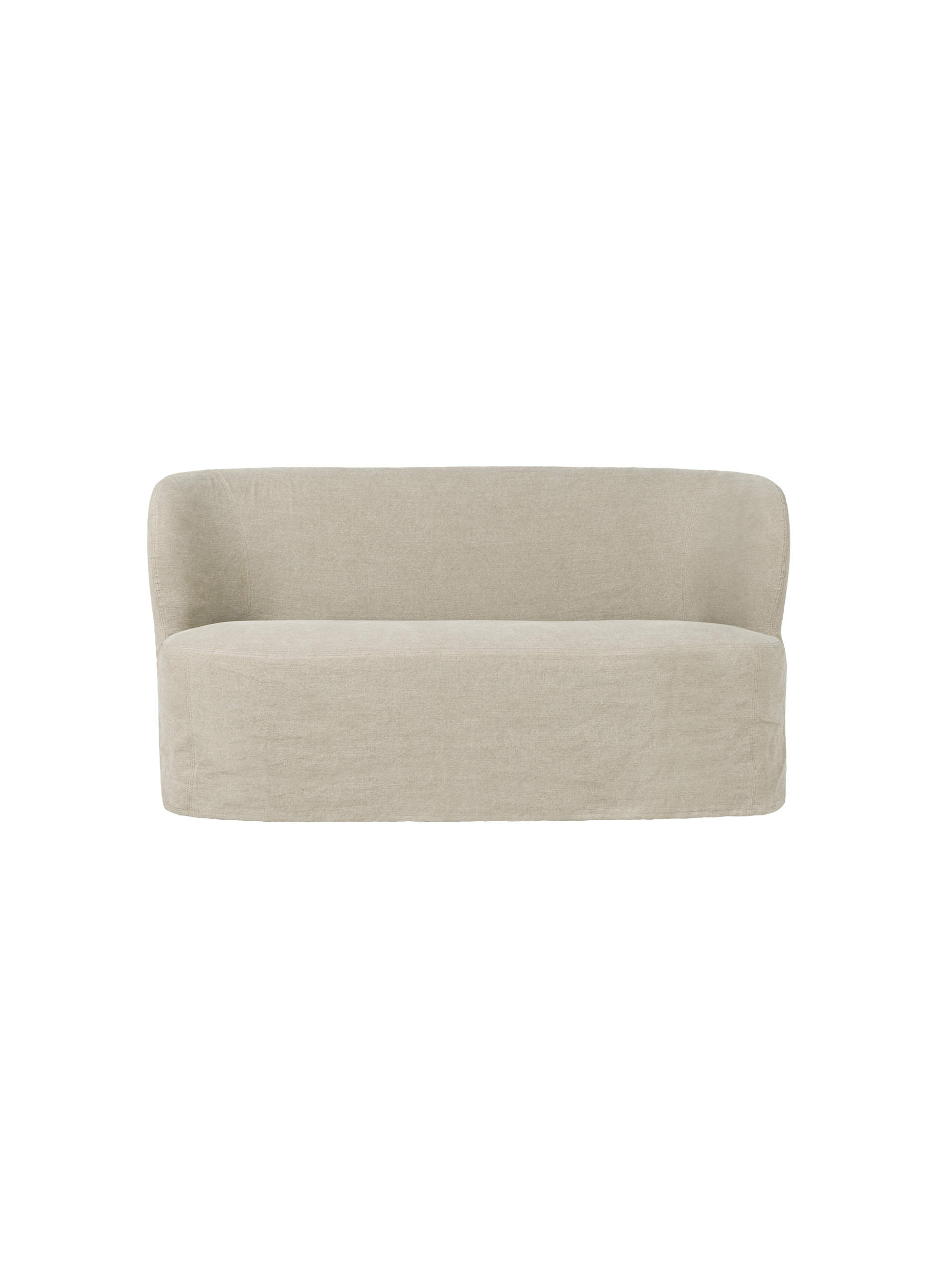 Stay sofa med løst trekk 150 cm – Linen 0023 Natural