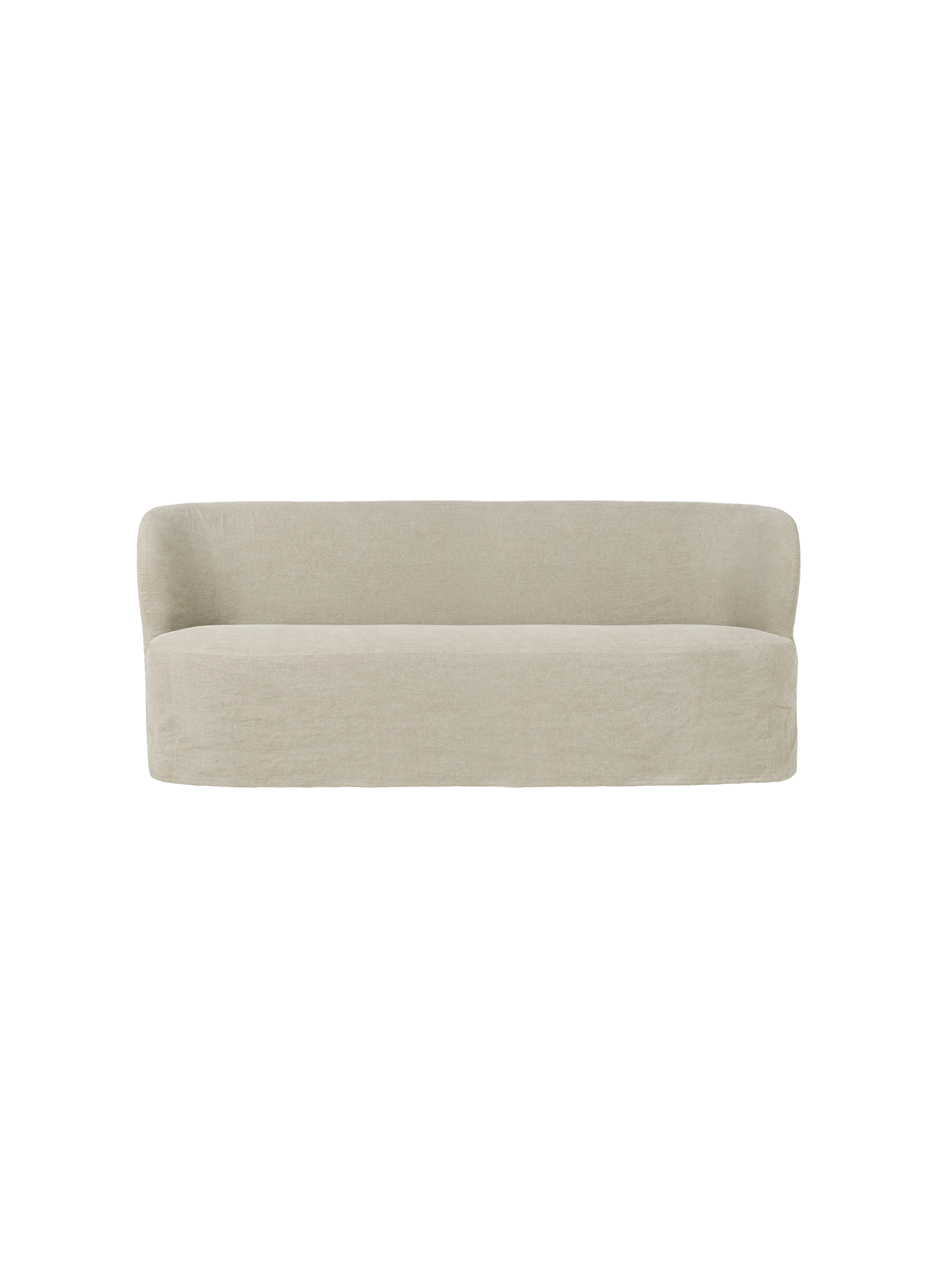 Stay sofa med løst trekk 190 cm – Linen 0023 Natural