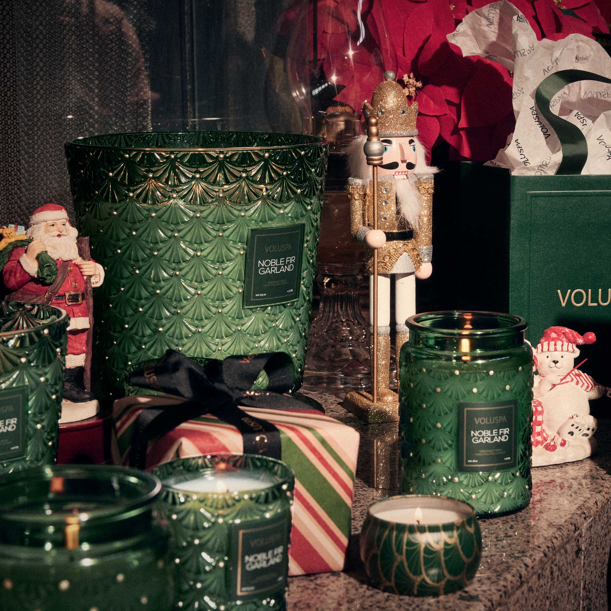 Noble Fir Garland – Duftlys Mini Tin – Voluspa