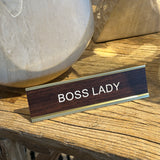 Kontorskilt  - Boss Lady