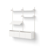 New Works Living Vegghylle med skap - Lav - Flere varianter