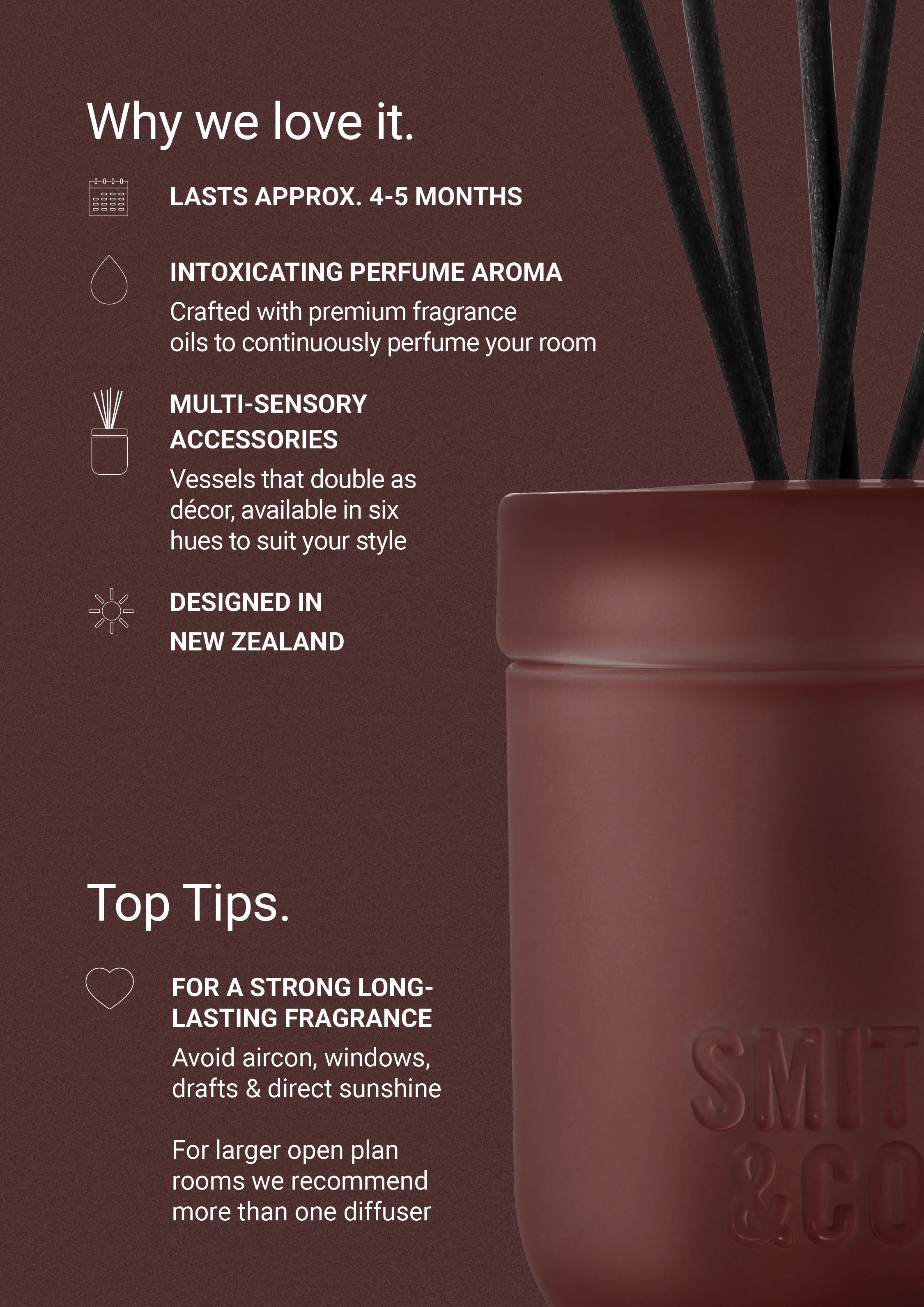 Black Oud & Saffron – Duftpinner – Smith & Co