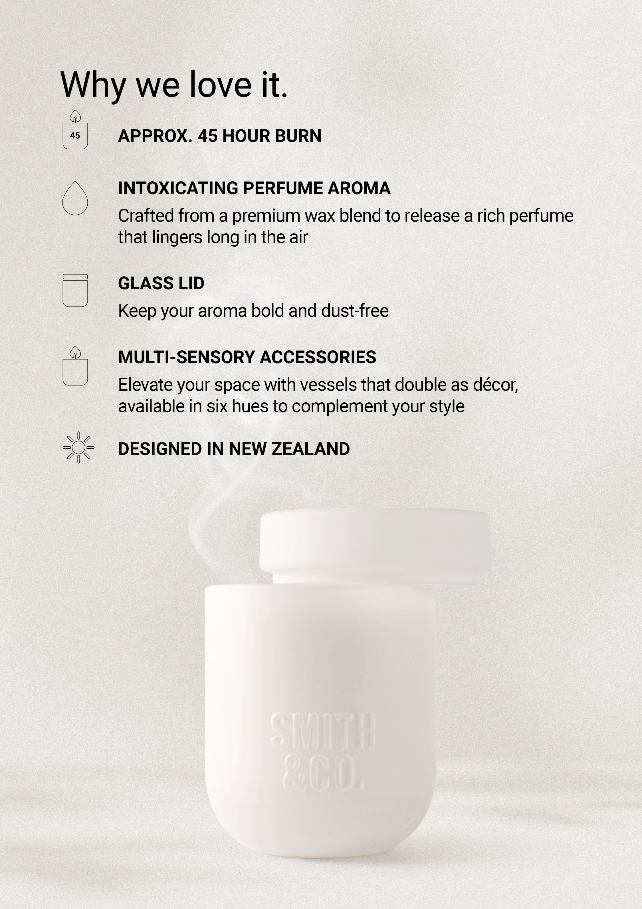 Tonka & White Musk – Duftlys – Smith & Co