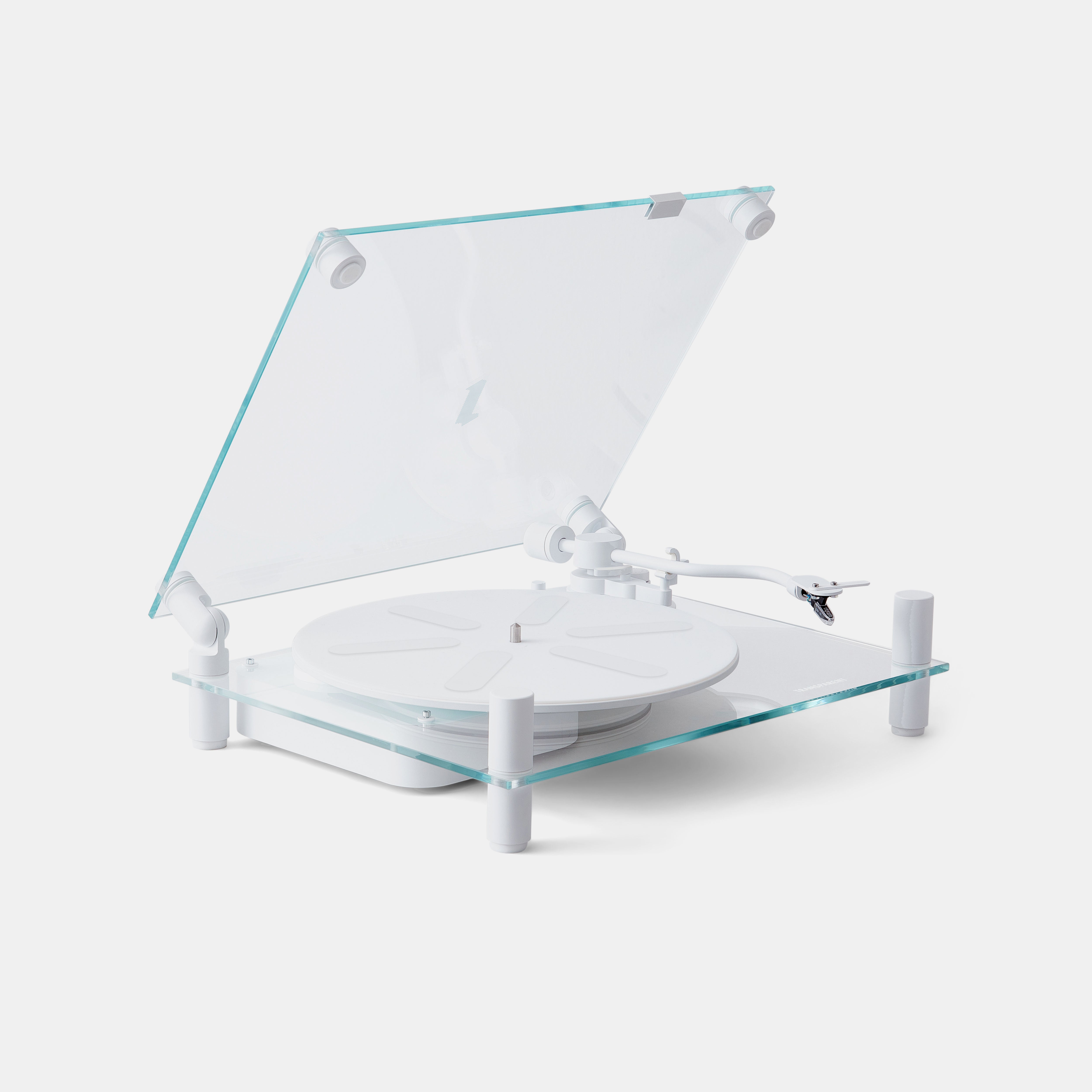 Transparent Turntable - White