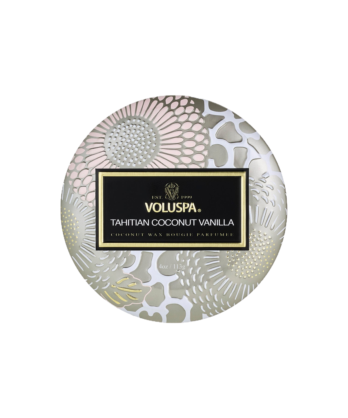 Tahitian Coconut Vanilla – Duftlys Mini Tin – Voluspa