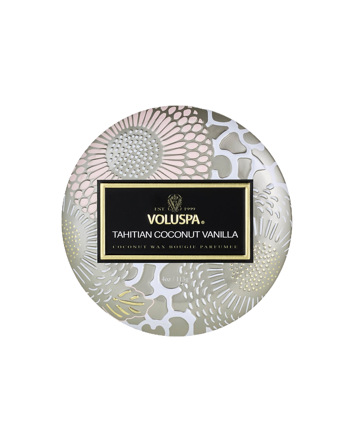 Tahitian Coconut Vanilla – Duftlys Mini Tin – Voluspa