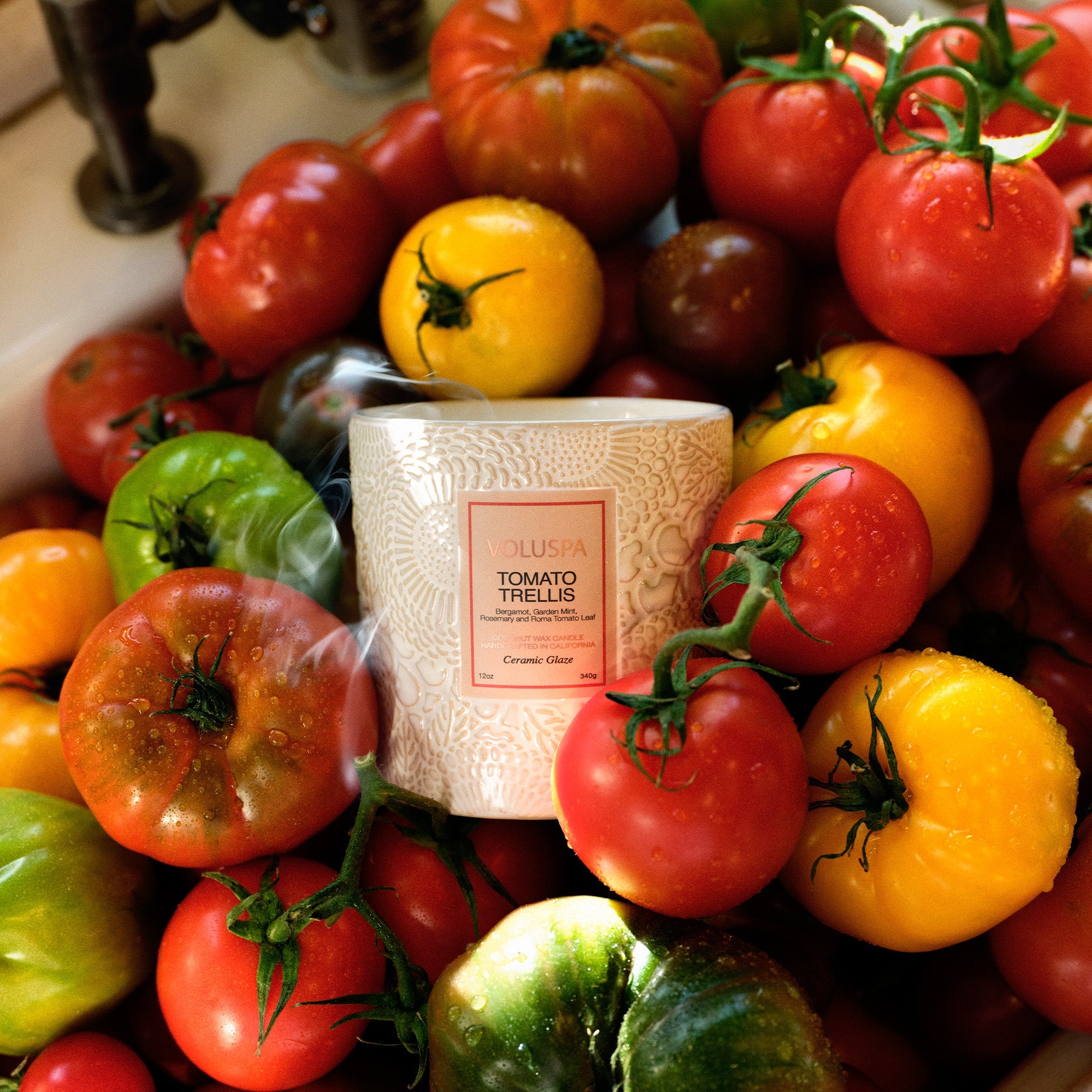 Tomato Trellis – Duftlys Luxe Ceramic – Voluspa