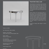 Phantom Bord - Krom -  Flere varianter