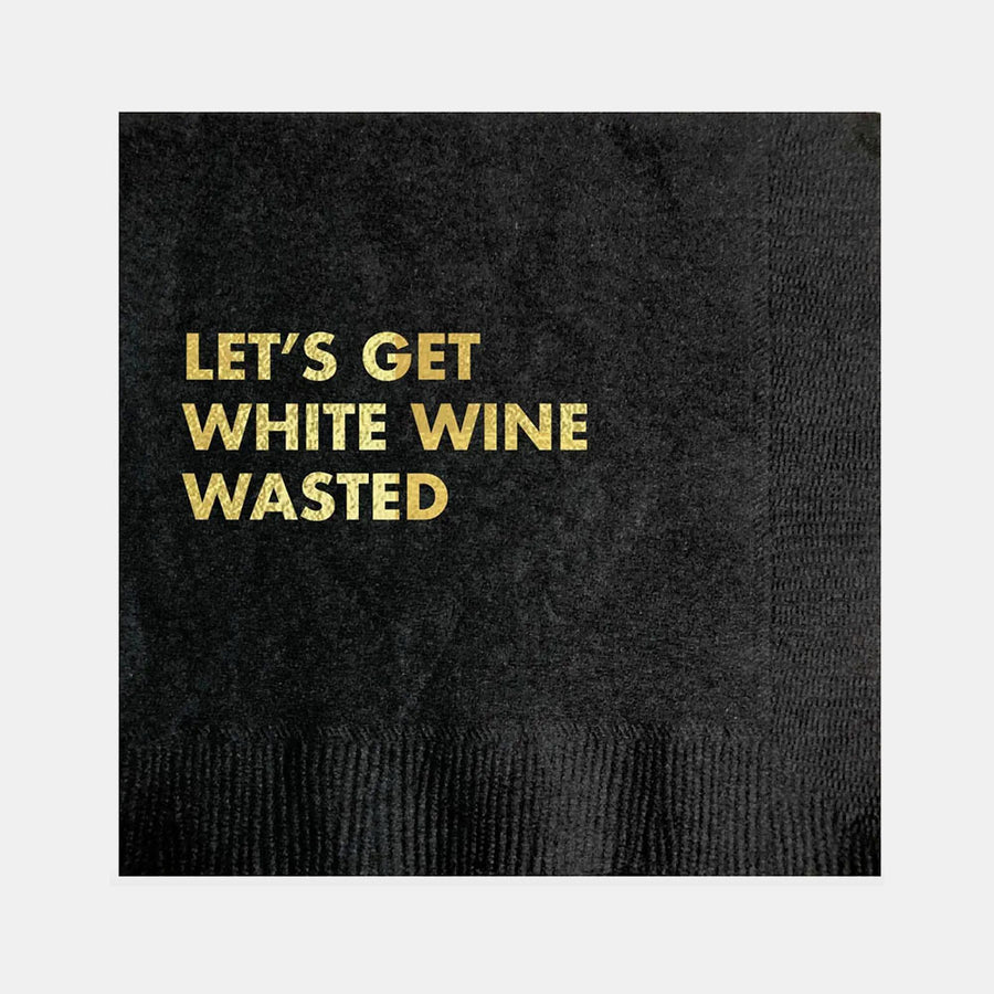 "White Wine Wasted" Servietter