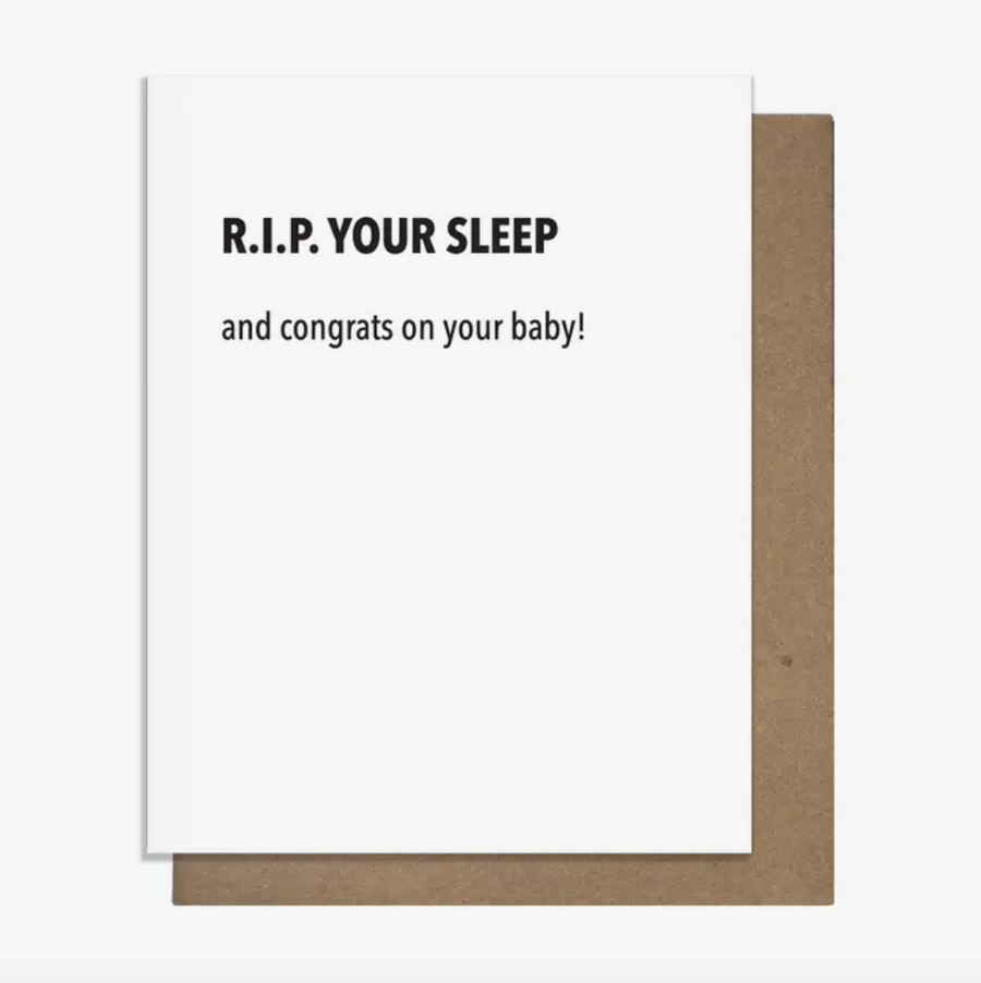 RIP Sleep - Baby Kort